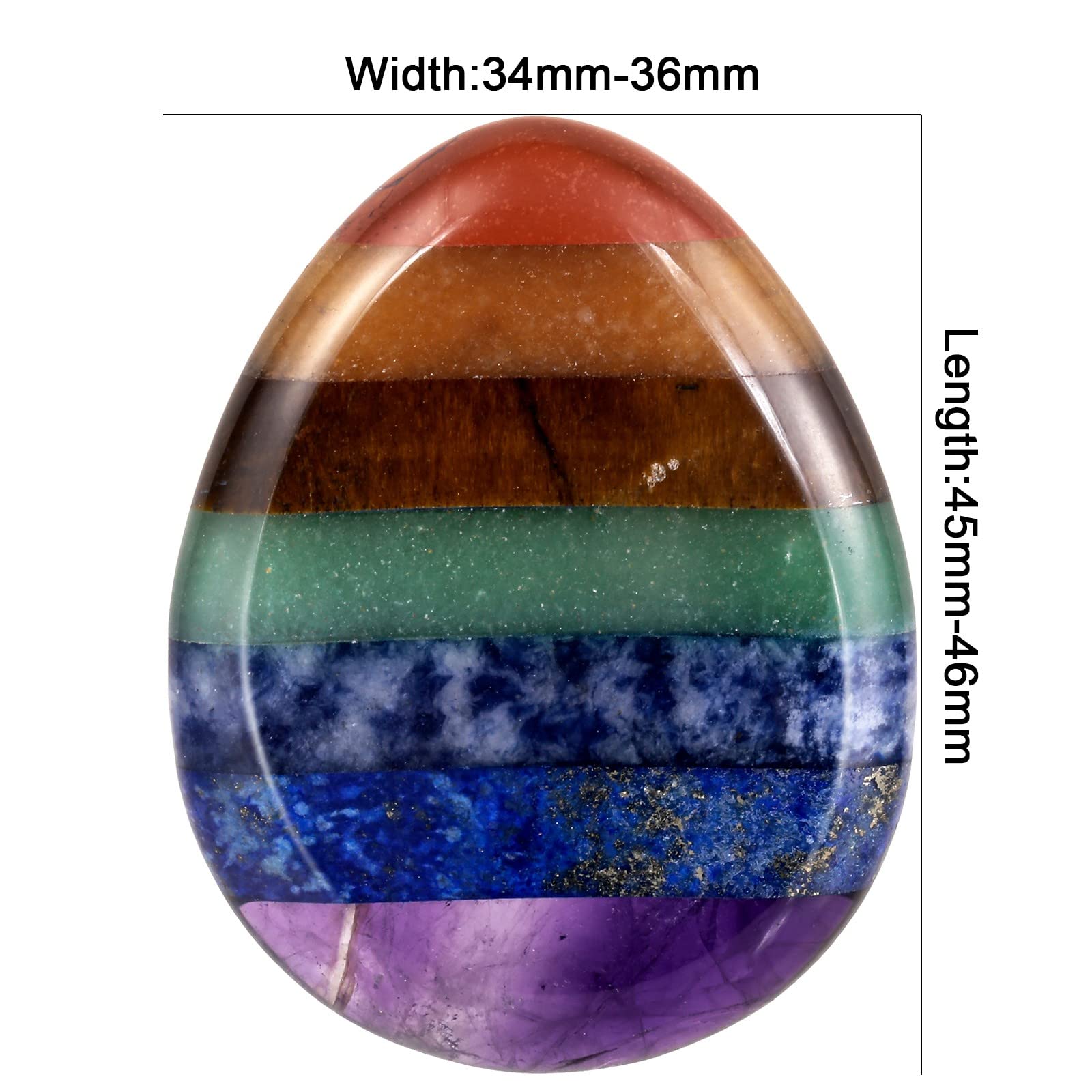 TUMBEELLUWA tiger's eye worry stone close-up for focus and confidence.