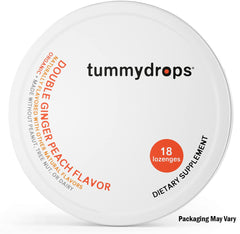 Tummy Drops label showing GFCO gluten-free and Kosher certifications for trust.