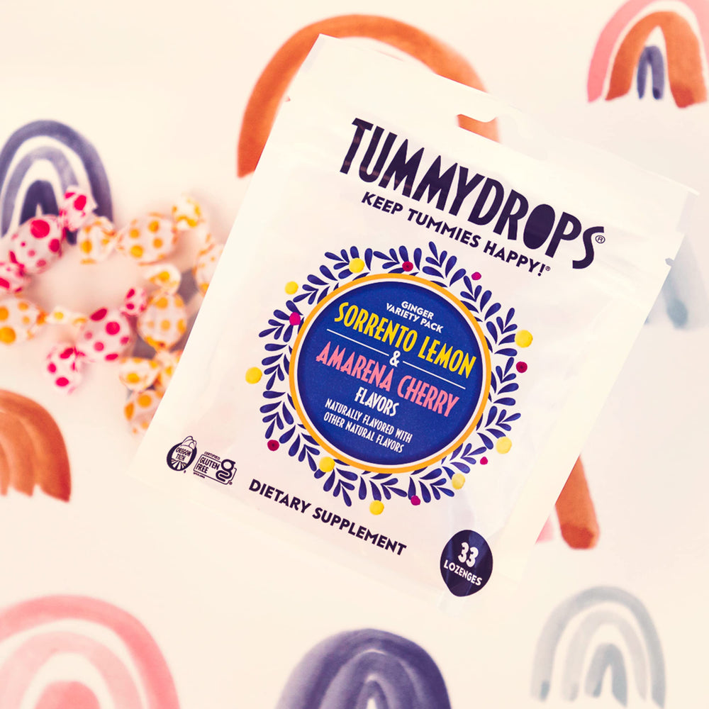 Tummydrops GFCO gluten-free seal highlights dietary suitability.