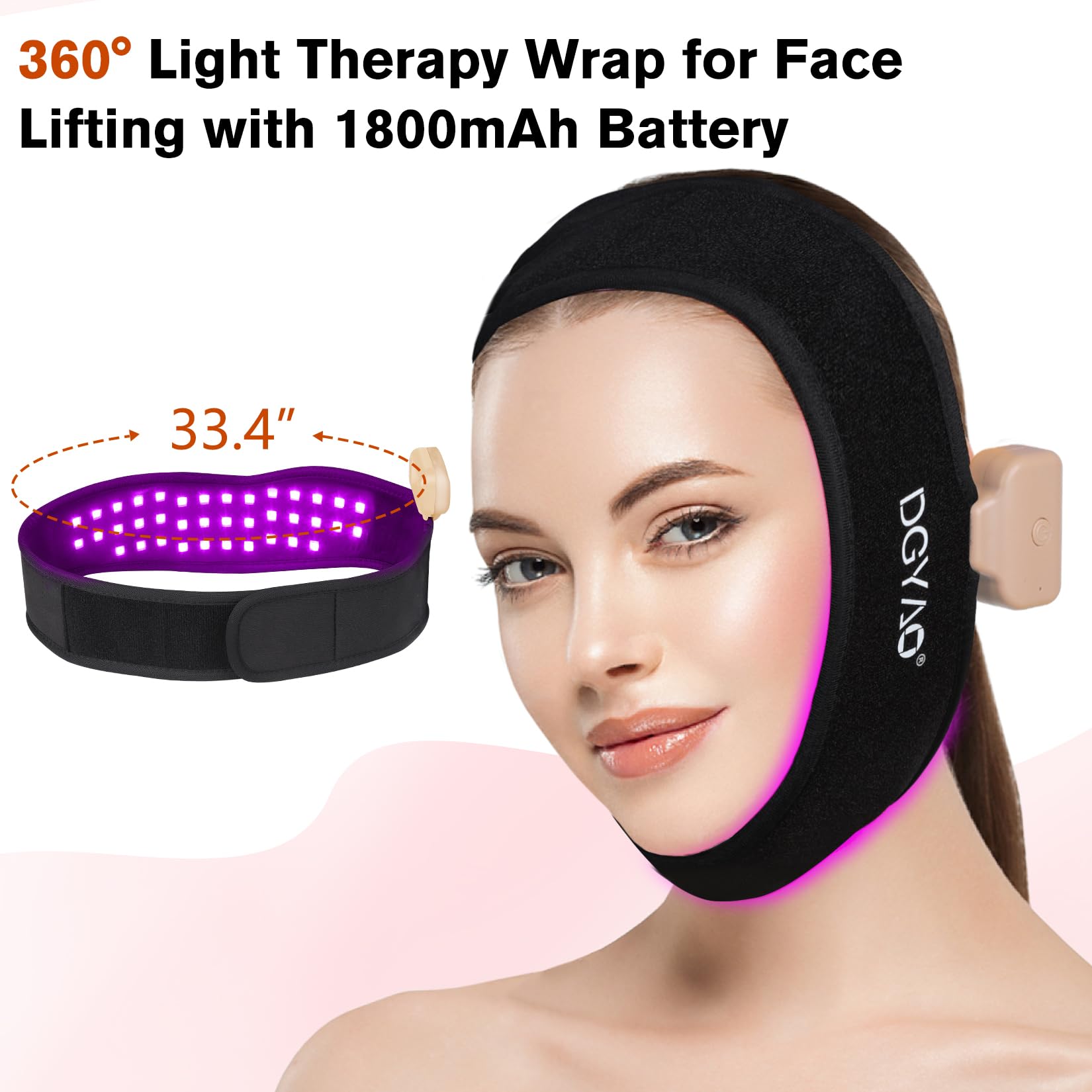 TUOB 38-bead 4-in-1 array targets chin and neck areas.