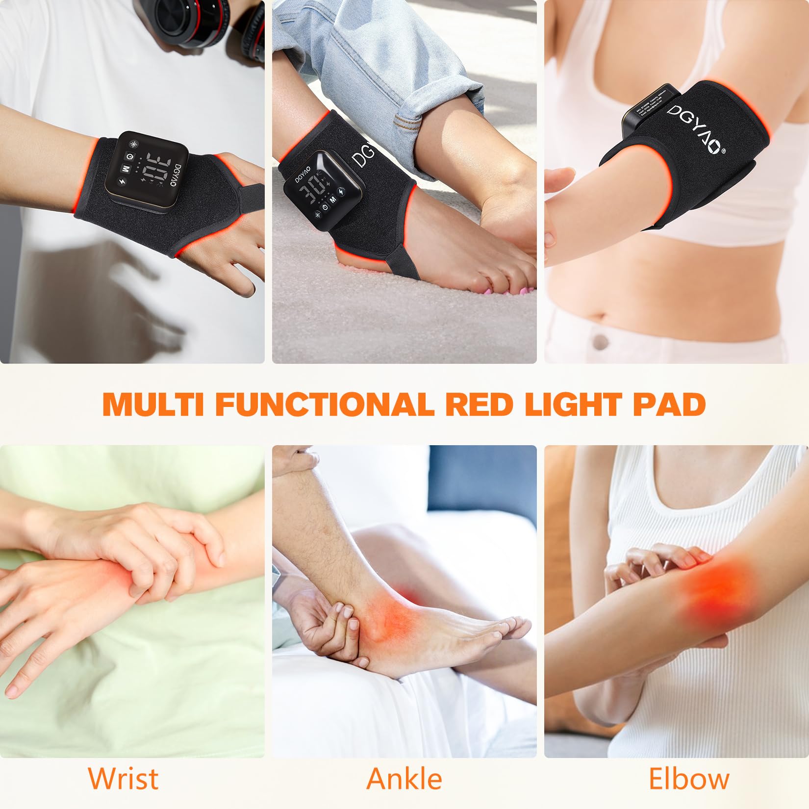 TUOB 850nm near-infrared lights reach deeper tissues for comfort.