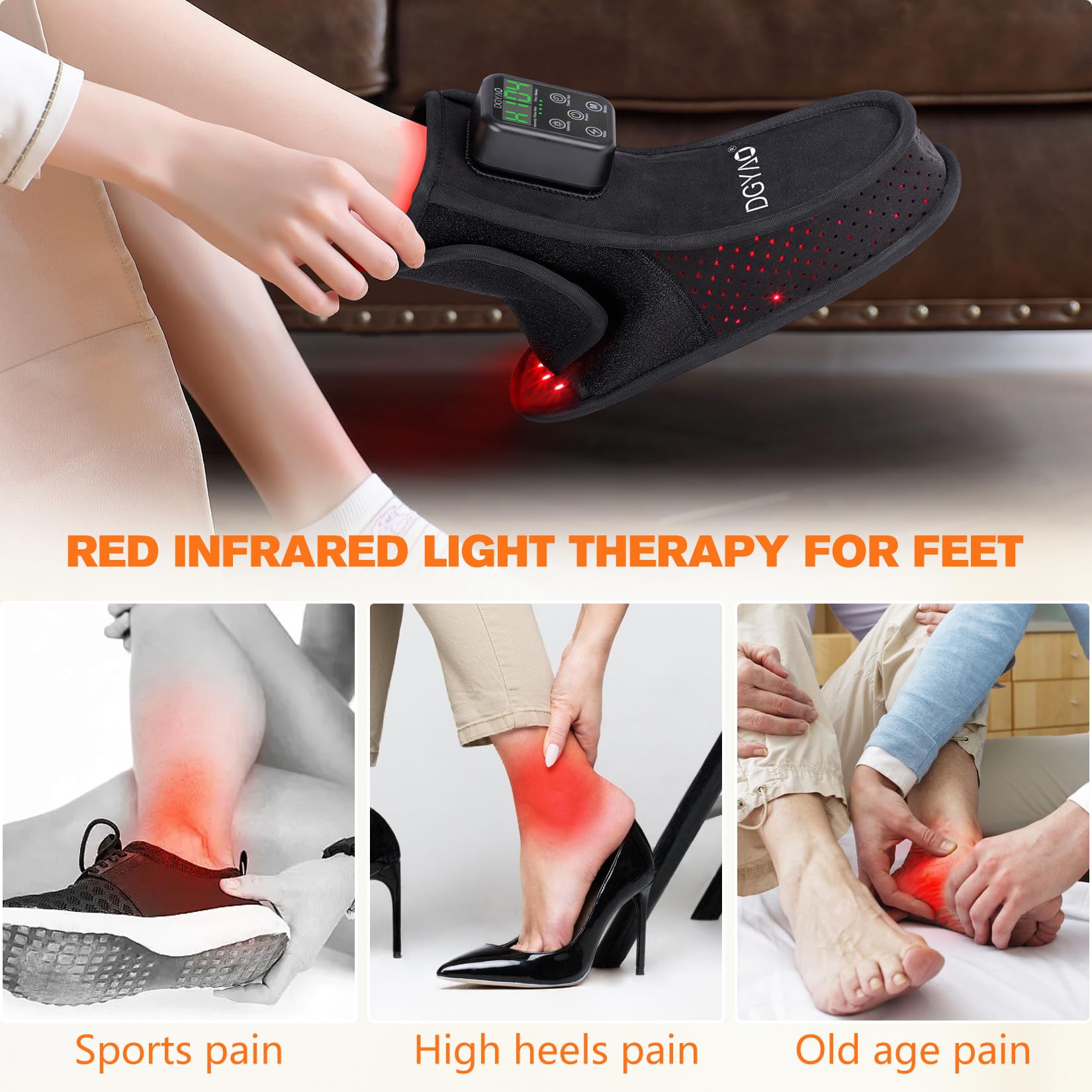 TUOB foot wrap with adjustable wrap system for customizable fit