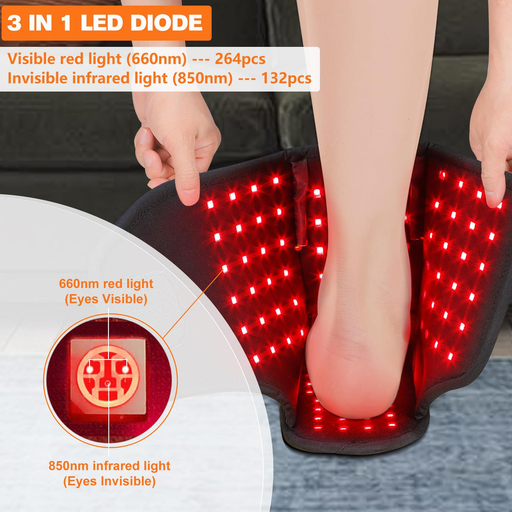 Live demo of TUOB wrap worn on foot for easy use