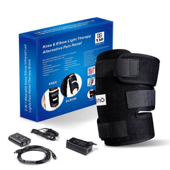 TUOB knee elbow therapy wrap side view showing adjustable straps.