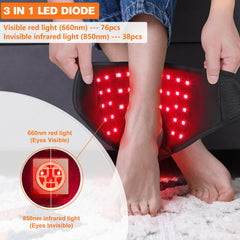 TUOB elbow wrap delivers deep light therapy for elbow comfort during movement.