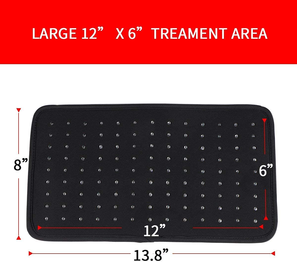 TUOB red light wrap with adjustable velcro straps for hands-free use