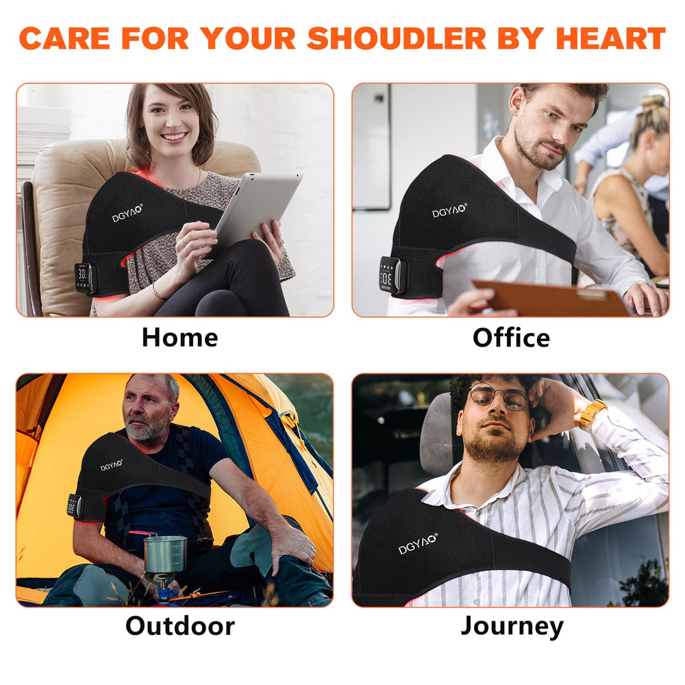TUOB infrared therapy device with safety features and family-friendly use