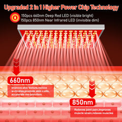 Tuohun red light therapy lamp on an adjustable stand for versatile positioning.