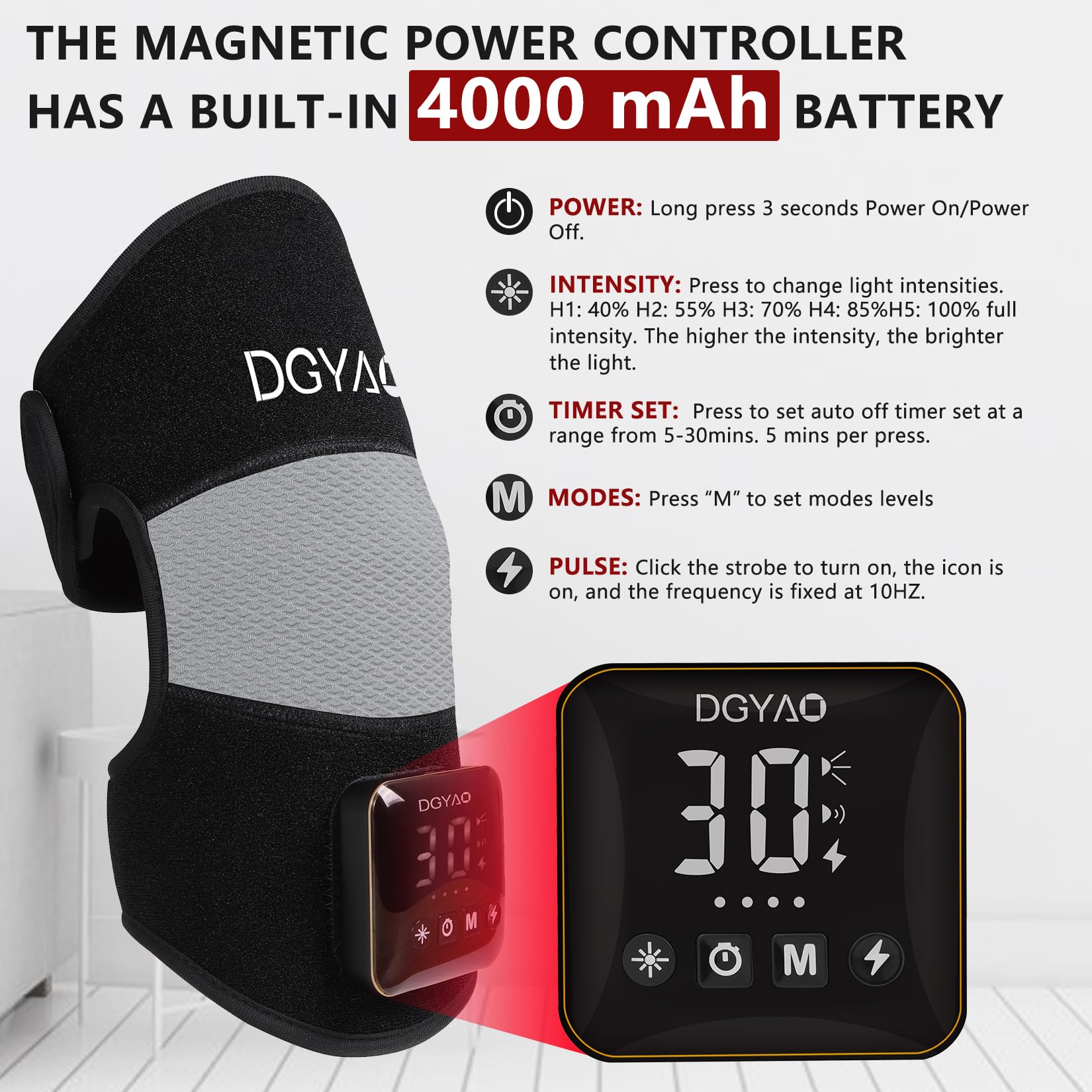 TUOYR 4000mAh magnetic power bank doubles as a controller.