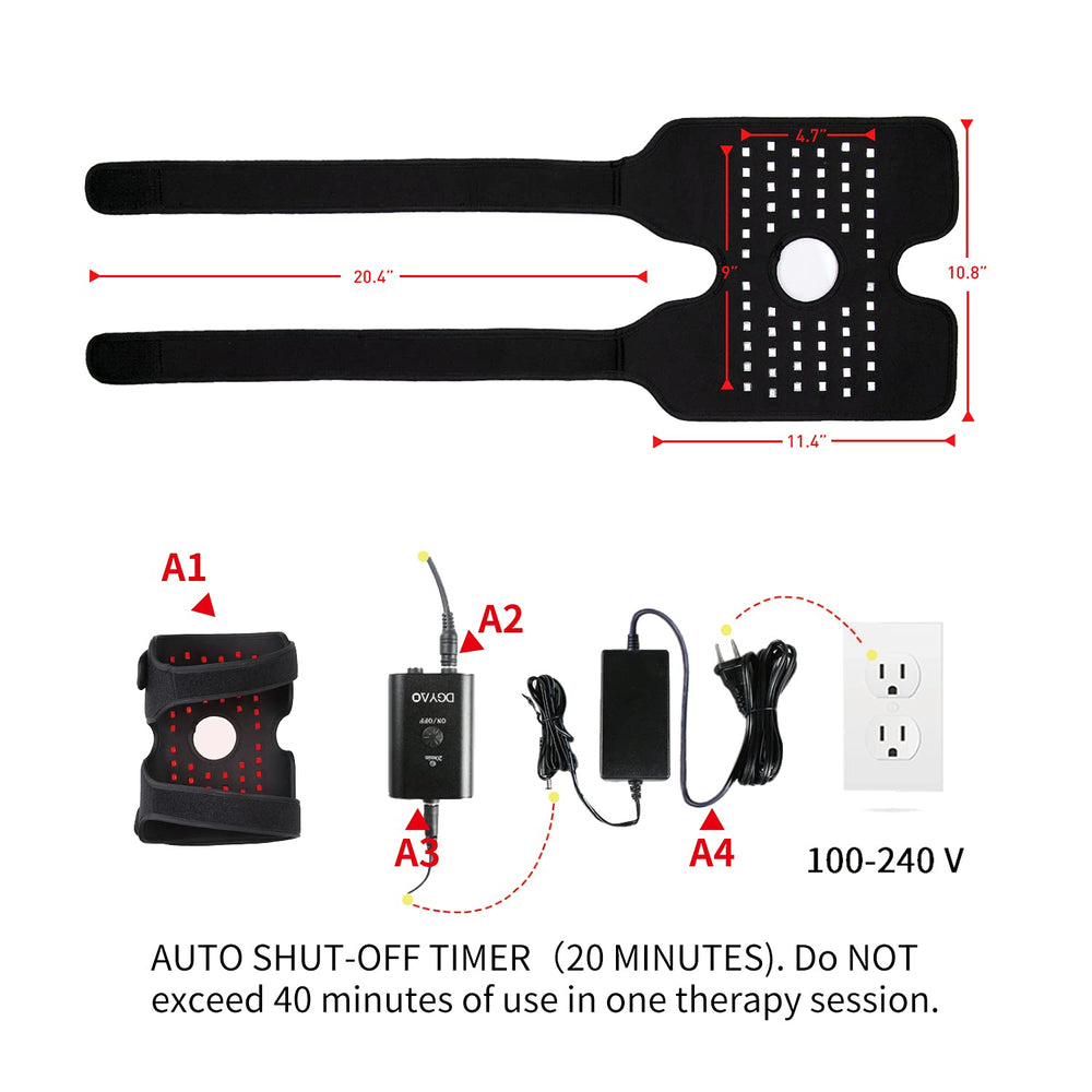 TUOYR adjustable-strap design enables secure fit on knee or elbow.