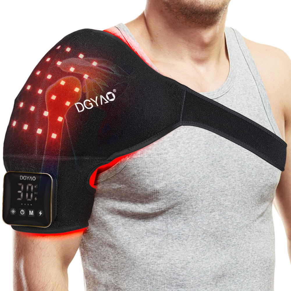 TUOYR cordless red light therapy shoulder pad for targeted upper-body relief
