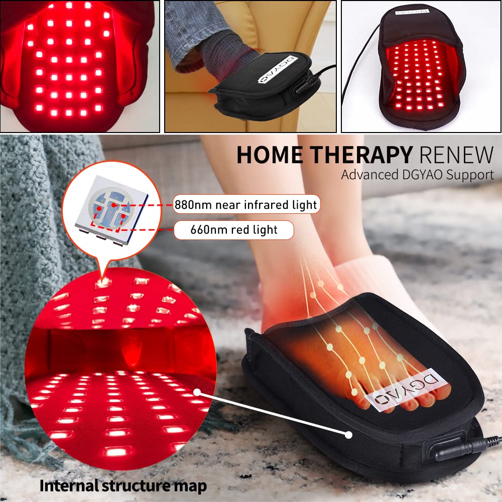 TUOYR foot slippers inner light beads for targeted red and infrared therapy