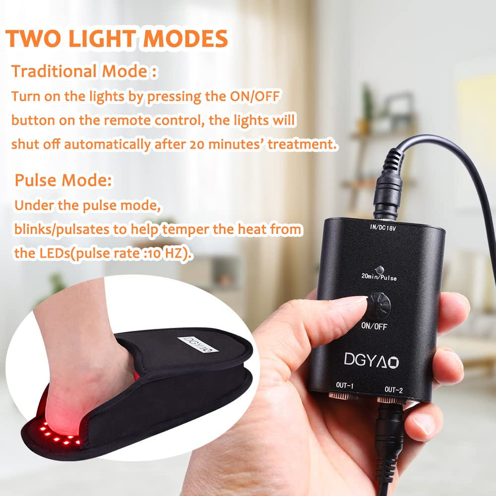 TUOYR foot slippers package includes pad, cord, adapter, and timer controller