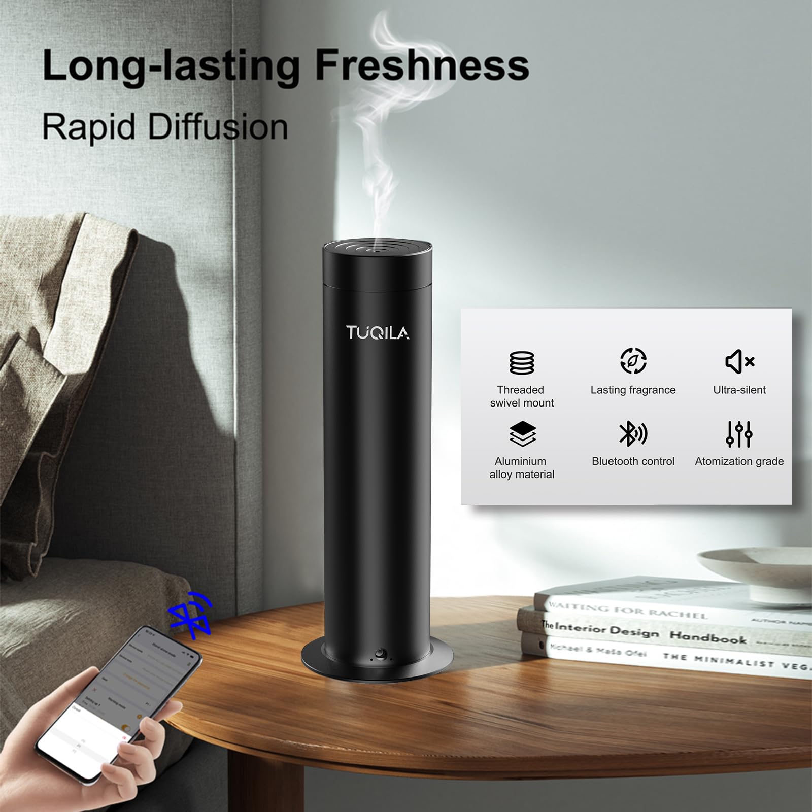 Tuqila cold air diffusion technology for pure micro-mist aroma