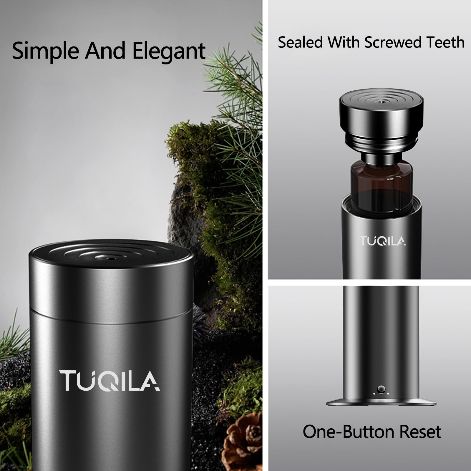Tuqila compact design diffuser fits home, hotel, or office spaces