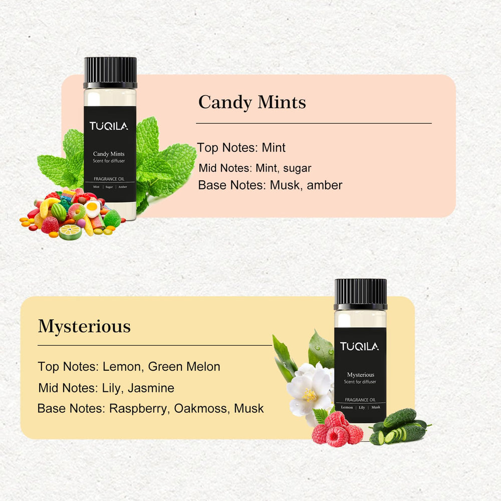 Tuqila Candy Mints scent bottle creates a fresh, inviting home atmosphere