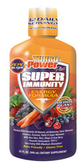 Turbo Power Liquid Vitamins bottle pour shows fast absorption and daily energy support.