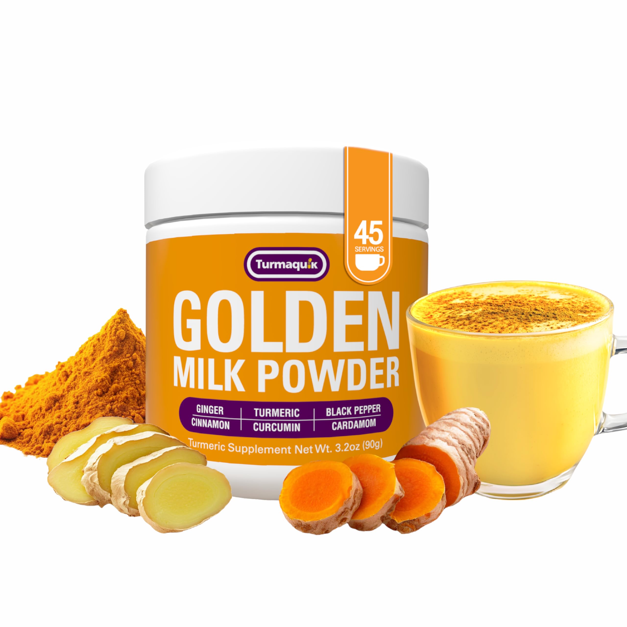 Turmaquik golden milk powder tub ready for a soothing daily ritual.