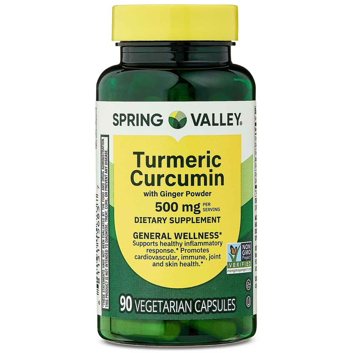Turmeric Curcumin with Ginger Powder bottle front offers daily wellness support