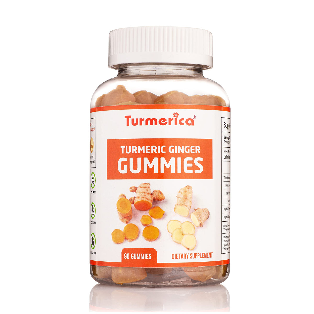 Turmerica Pharmvista turmeric-ginger gummies bottle front for daily wellness