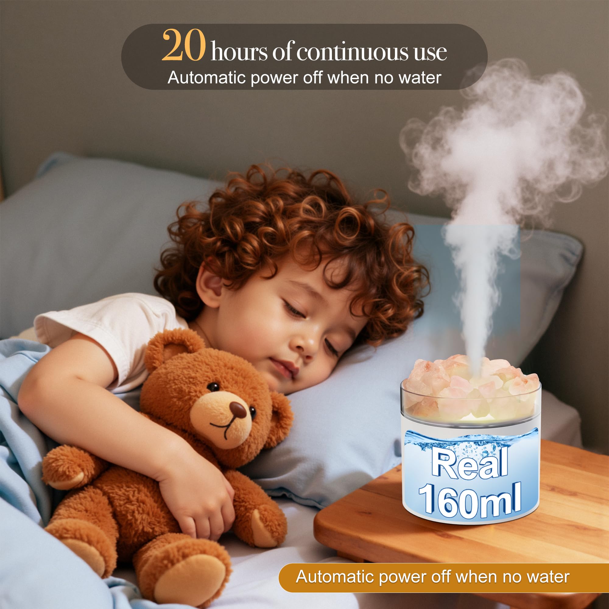 TWEJMZU scent diffuser operates quietly for focused reading