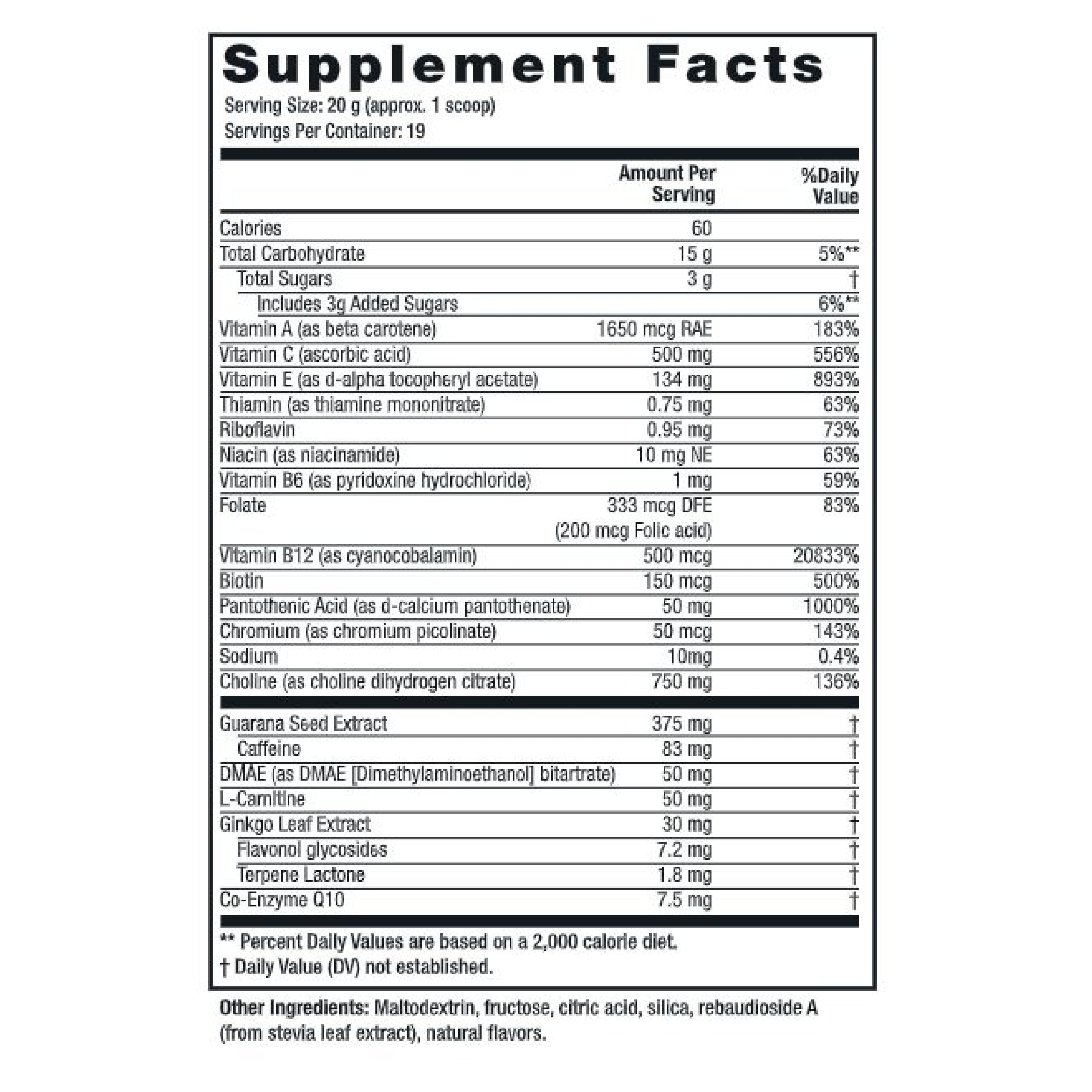 Twinlab Choline Cocktail scoop shown beside tub for easy measuring and energy support.