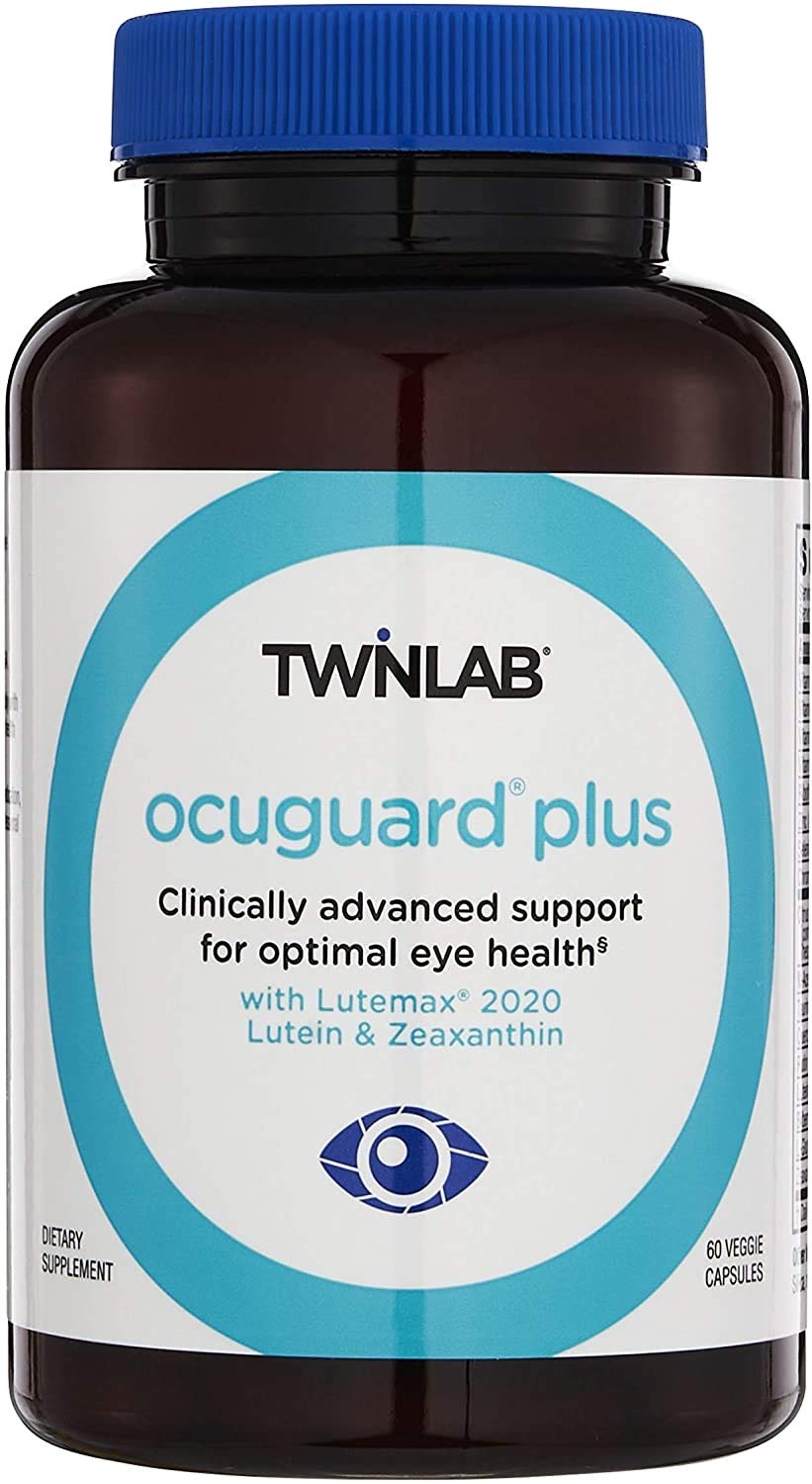 Twinlab Ocuguard Plus bottle front highlighting daily eye support