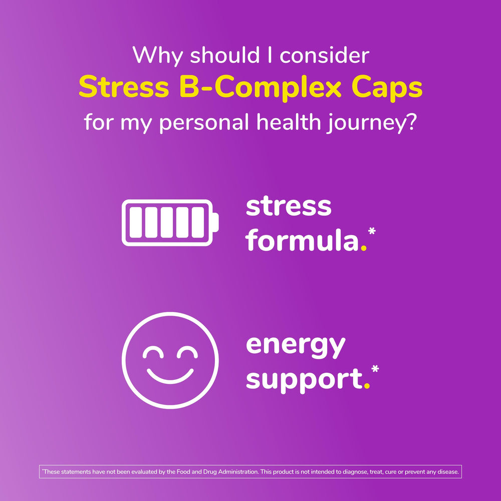 Twinlab Stress B-Complex 2-pack box shows ready-to-use energy and immune support
