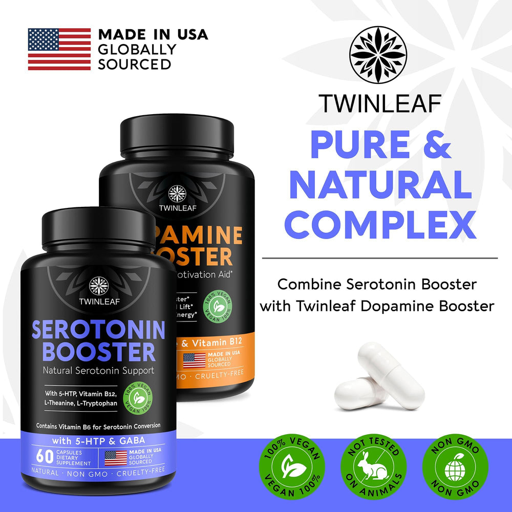 Twinleaf Serotonin herbal botanicals with Gotu Kola and Bacopa.