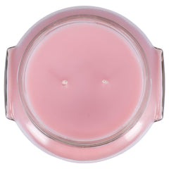 Soy-paraffin wax blend candle with balanced burn for Tyler Pastel Peach.
