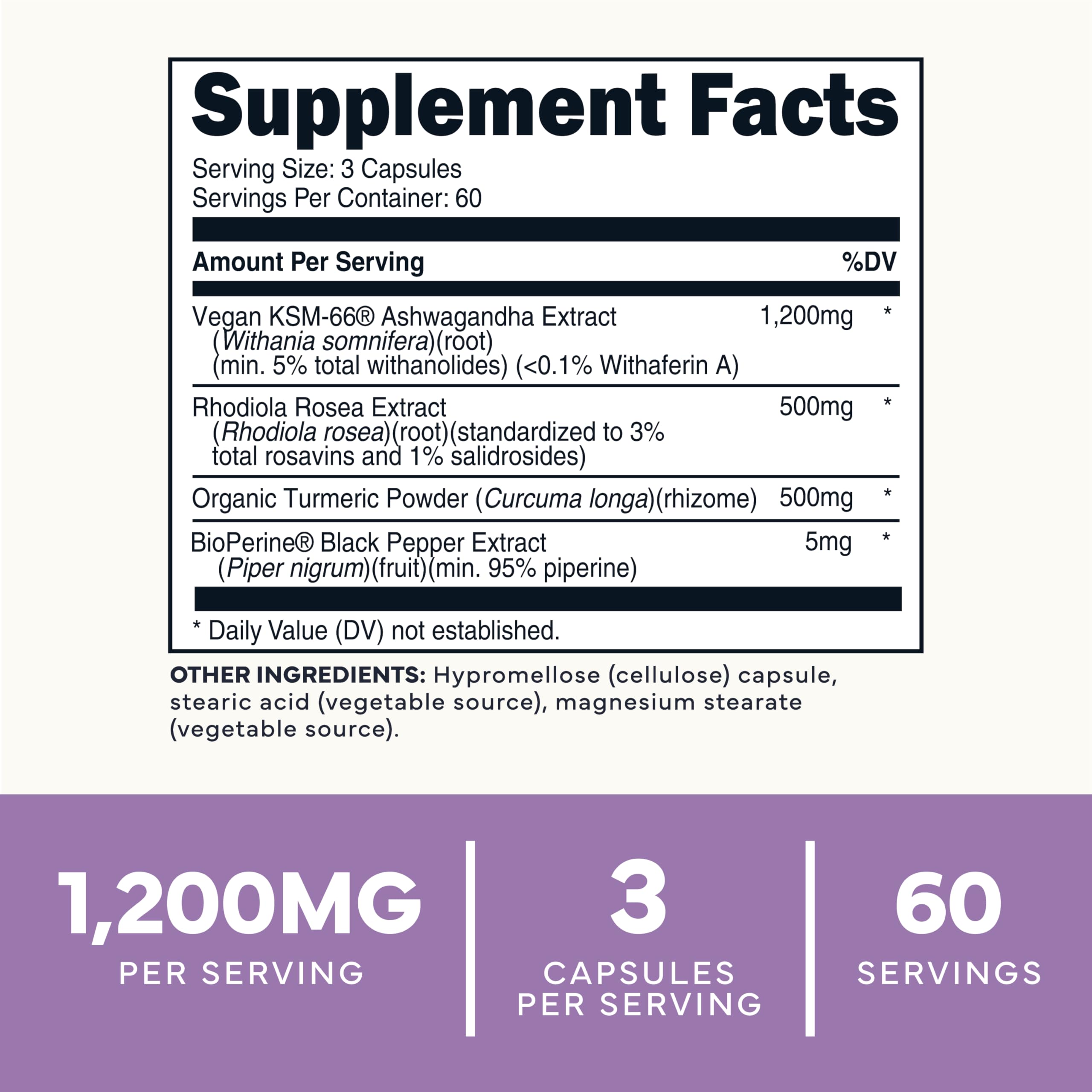 Type Zero Ashwagandha capsules ready for convenient daily use