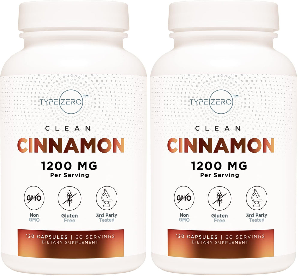 Type Zero Ceylon Cinnamon capsules bottle for daily wellness