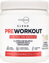 Type Zero Cherry Limeade bottle being poured for a refreshing workout boost.