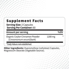 Close-up of Type Zero cinnamon capsules highlighting natural, gluten-free formulation
