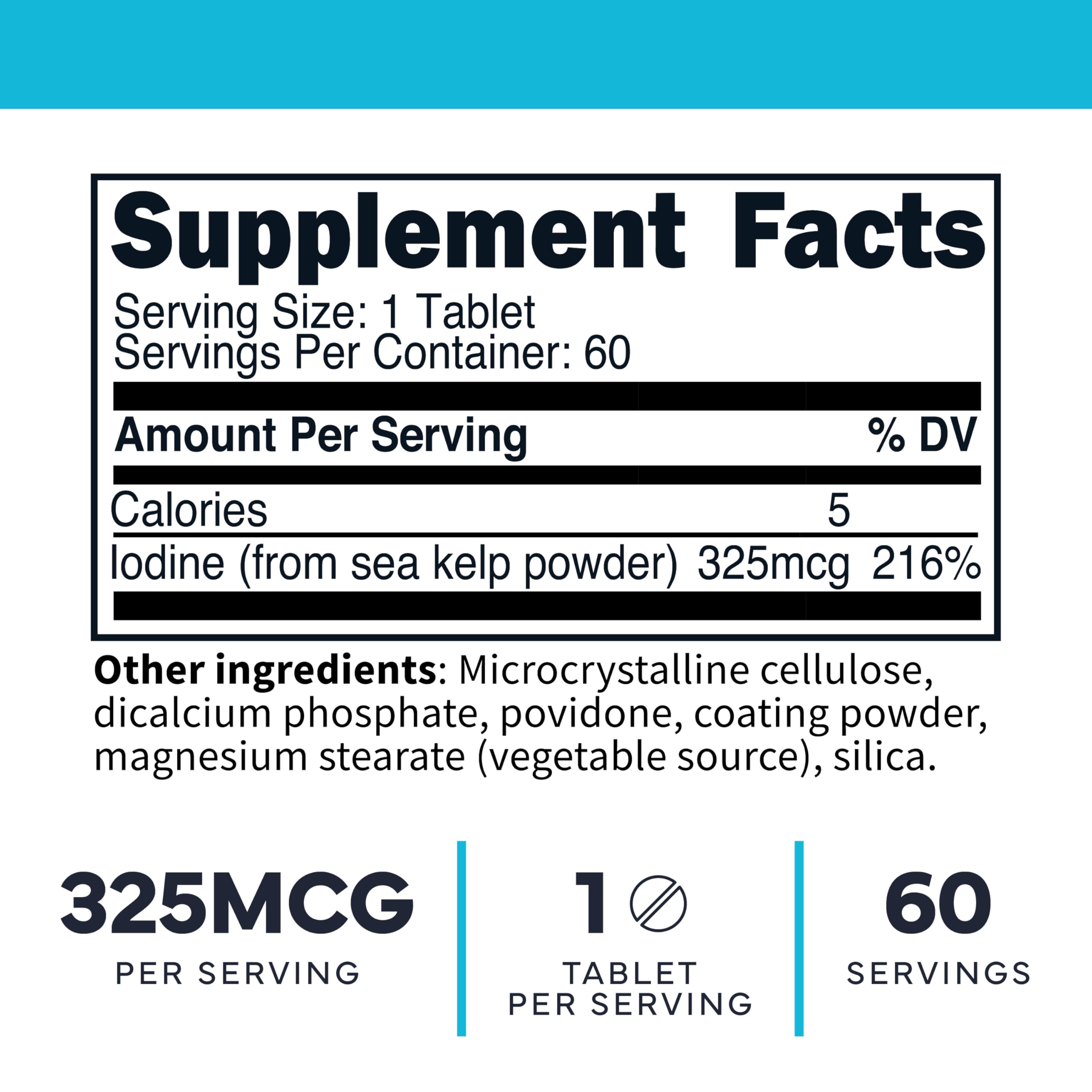 Type Zero bottle label highlights sea kelp origin and non-GMO quality.