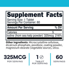 Type Zero bottle label highlights sea kelp origin and non-GMO quality.
