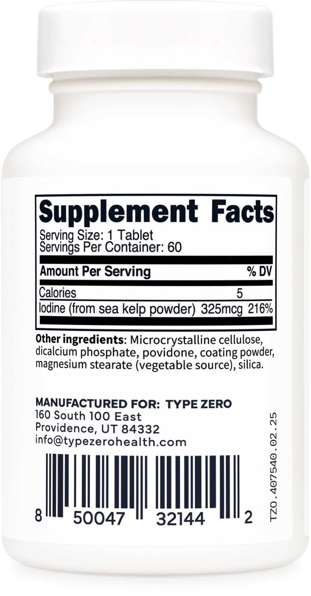 Type Zero packaging emphasizes gluten-free formulation and rigorous testing.