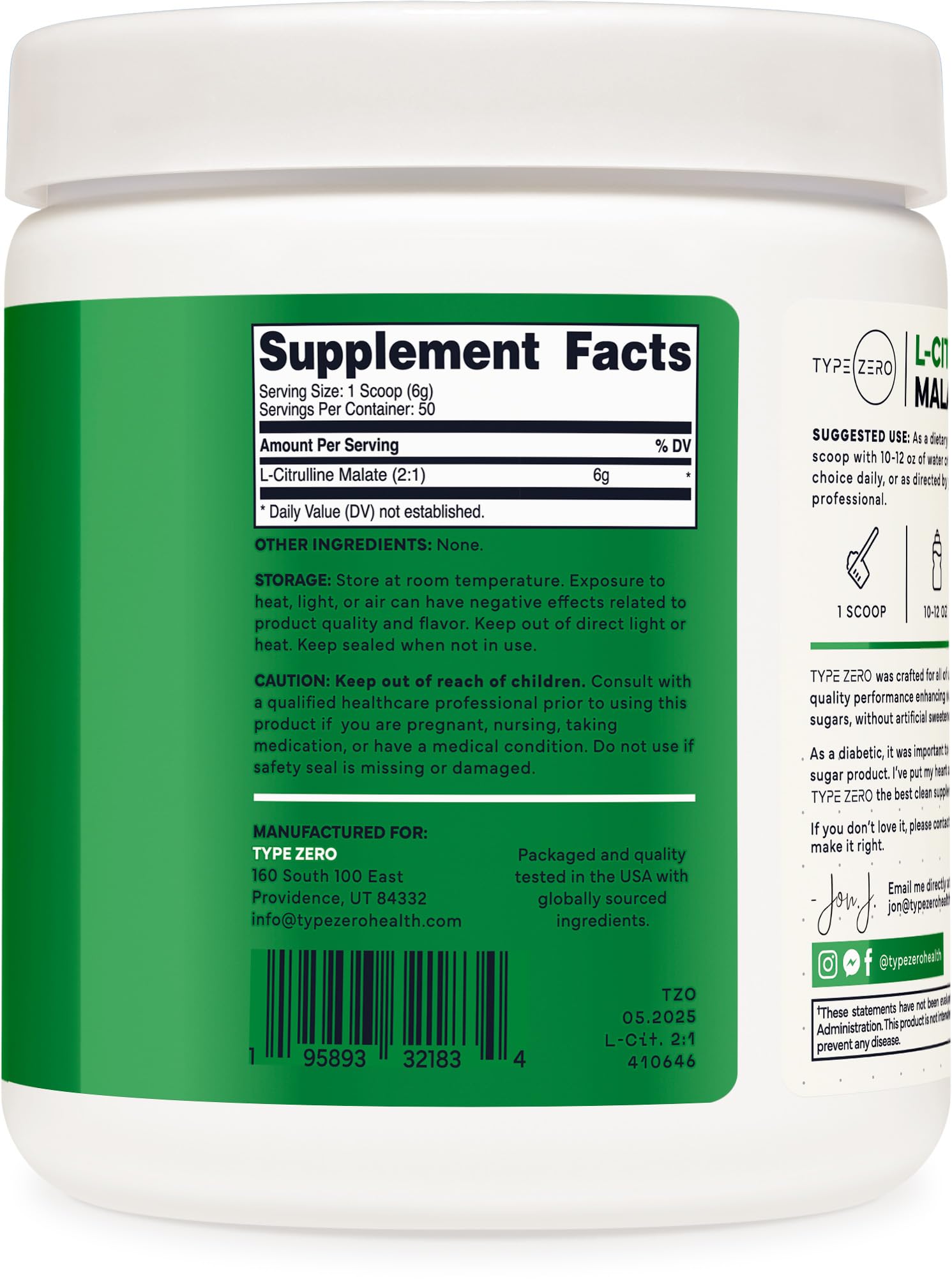 Type Zero bottle with glass shows easy pre-workout preparation.