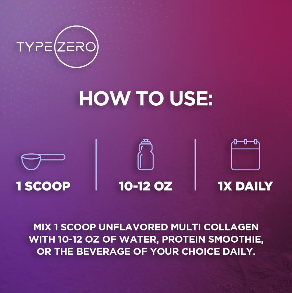 Type Zero Multi Collagen third-party test seal signals quality.