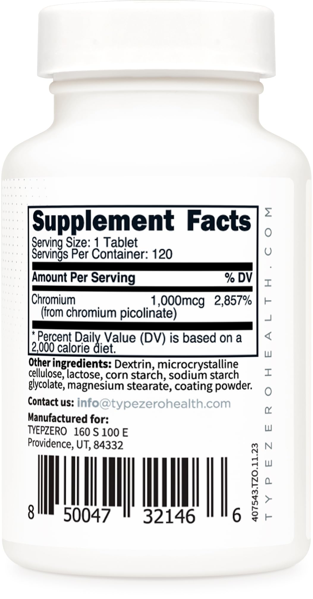 NSF-certified facility seal on Type Zero product signals trusted quality and third-party testing