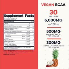 Closeup of Type Zero BCAA scoop with 6g serving measurement