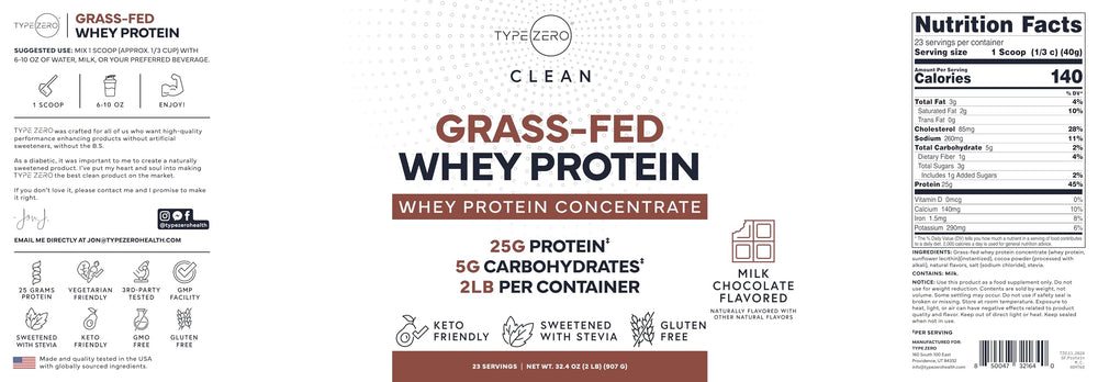 Type Zero whey protein powder being mixed creates a smooth, tasty shake.