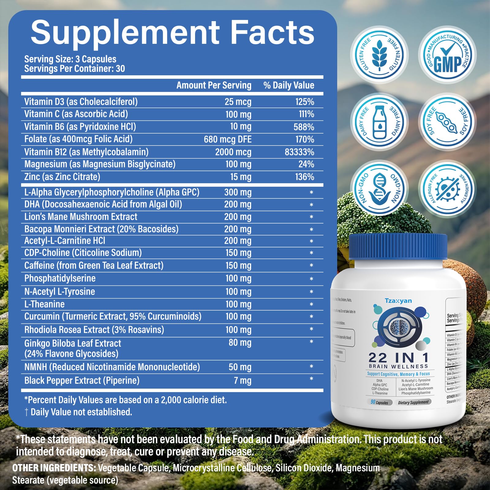 tzaxyan study-focused person with bottle ready for daily cognitive routine.