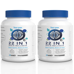 tzaxyan brain supplements memory-focus bottle shows daily support for memory and focus
