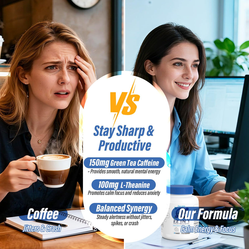 tzaxyan Lion's Mane mushroom visual highlights natural support for mental clarity