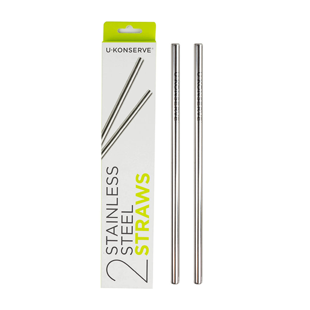 U-Konserve stainless steel straw 8.5-inch set of two for reuse