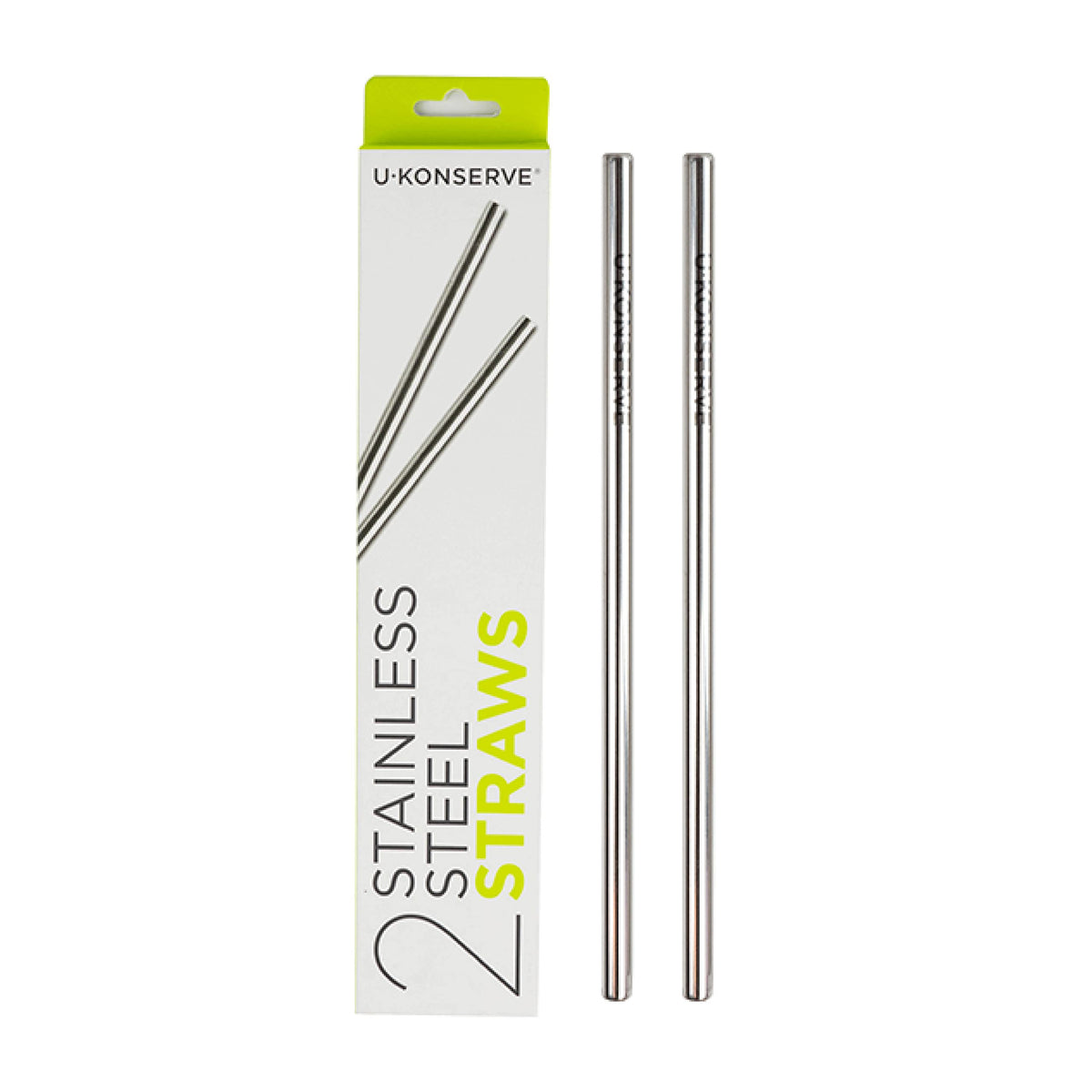 U-Konserve stainless steel straw 8.5-inch set of two for reuse