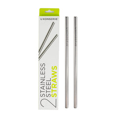 U-Konserve stainless steel straw 8.5-inch set of two for reuse