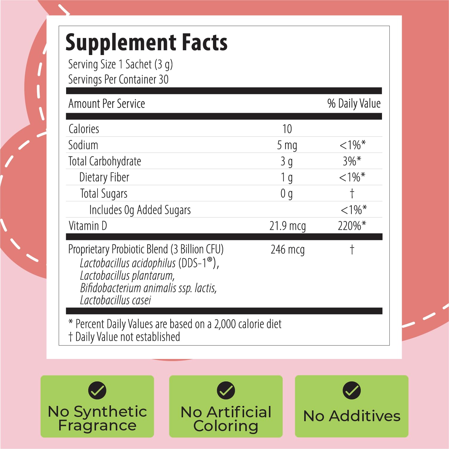 U2Biome Bebe powder with scoop and packets for a streamlined routine.