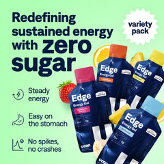UCAN Edge 2oz packets close-up showing portable fueling.